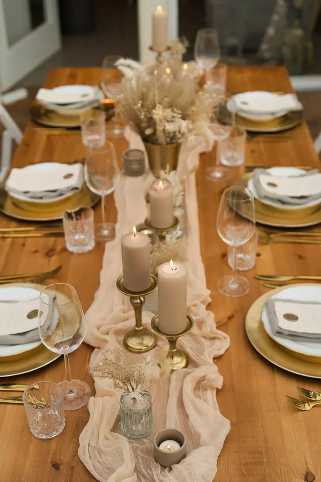 Tischdeko boho gold - Dekoration von Stil-Echt