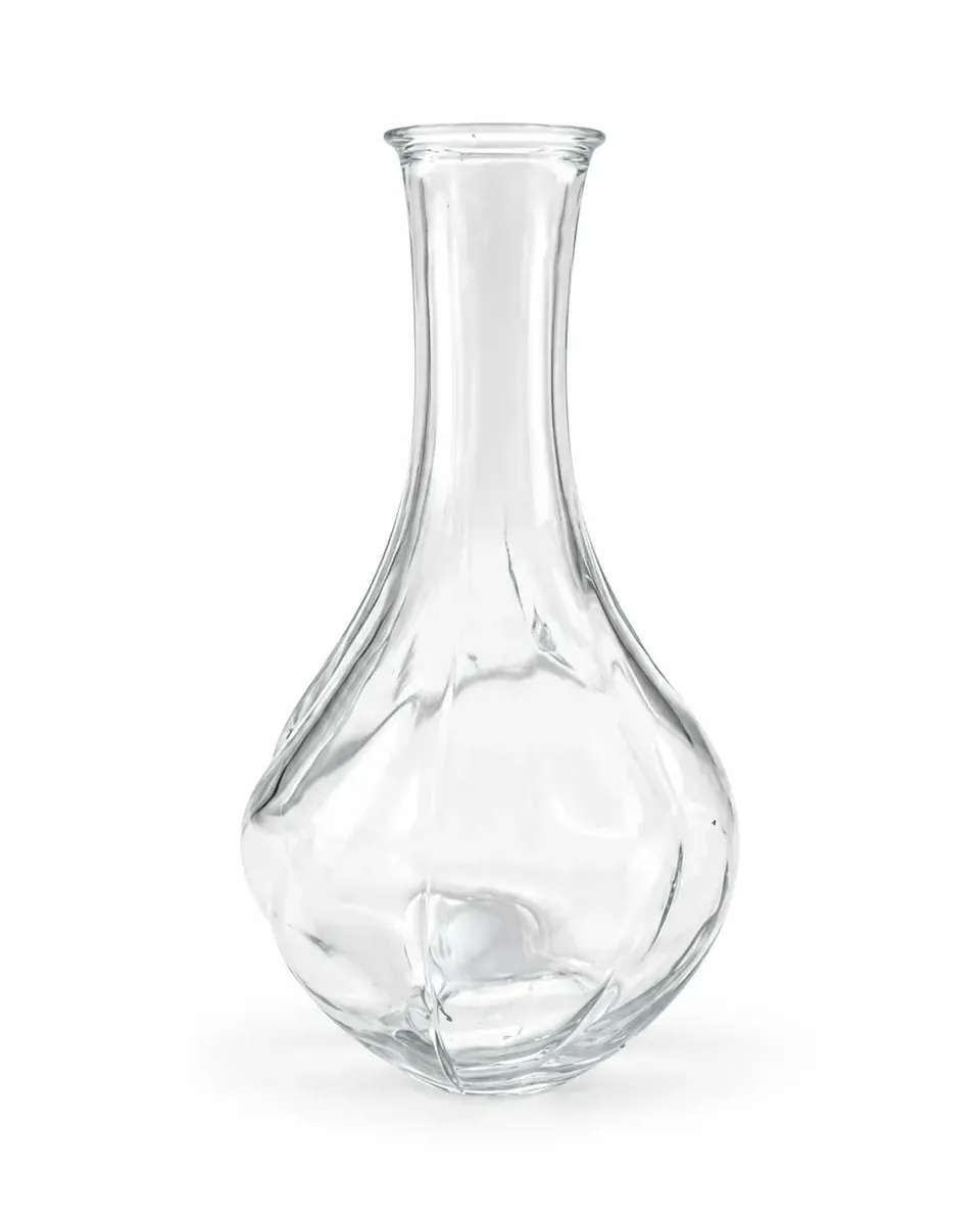 Glasvase klein, bauchig aus dem Stil-Echt Deko-Verleih