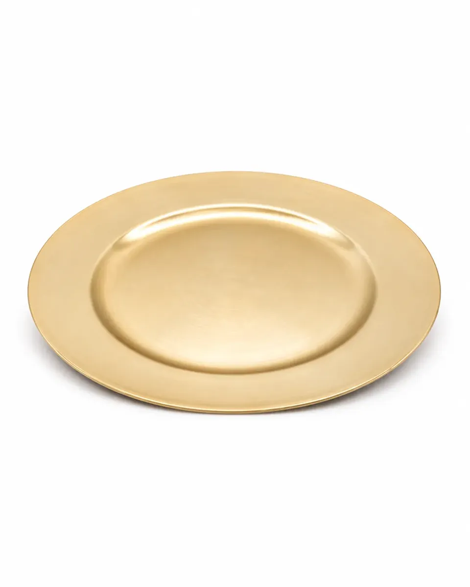 Platzteller gold aus dem Stil-Echt Deko-Verleih