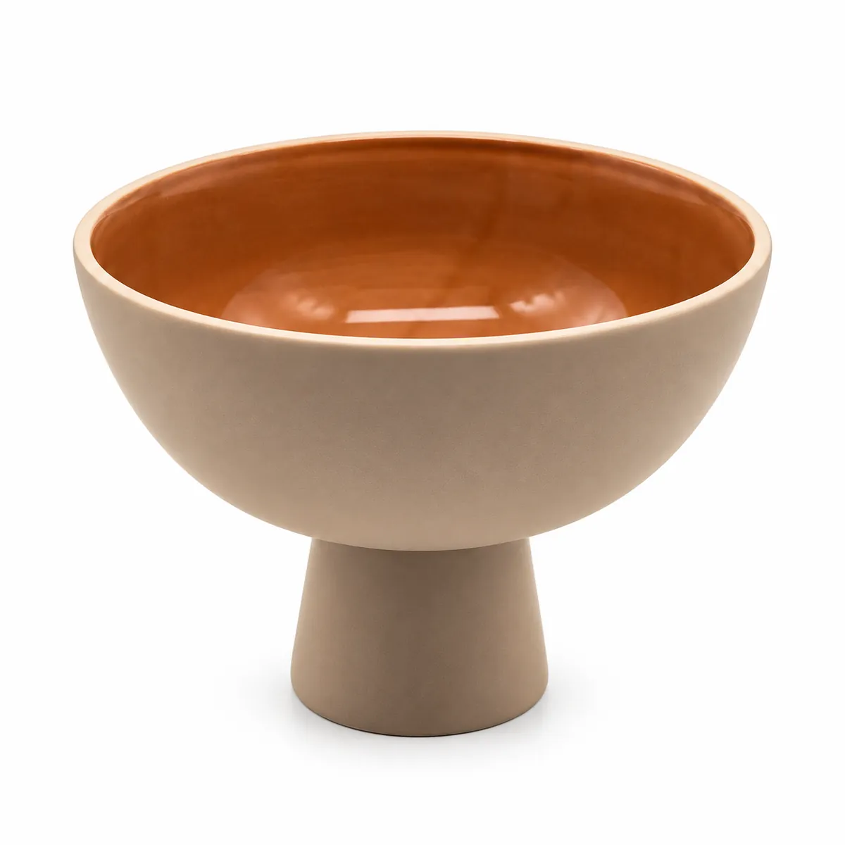 Vasenschale beige aus dem Stil-Echt Deko-Verleih