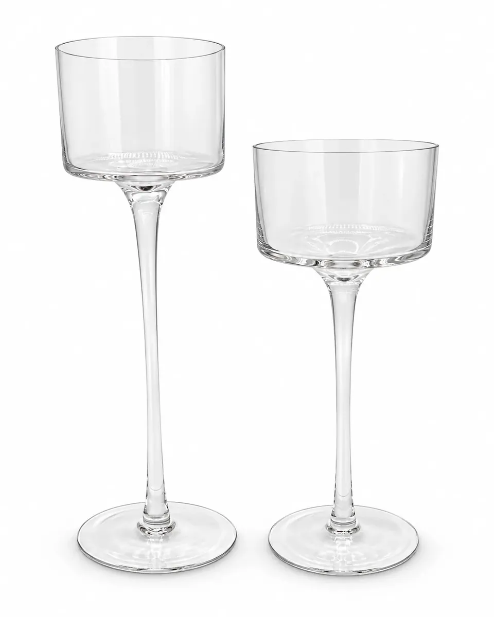Glas-Kerzenhalter für Schwimmkerzen aus dem Stil-Echt Deko-Verleih